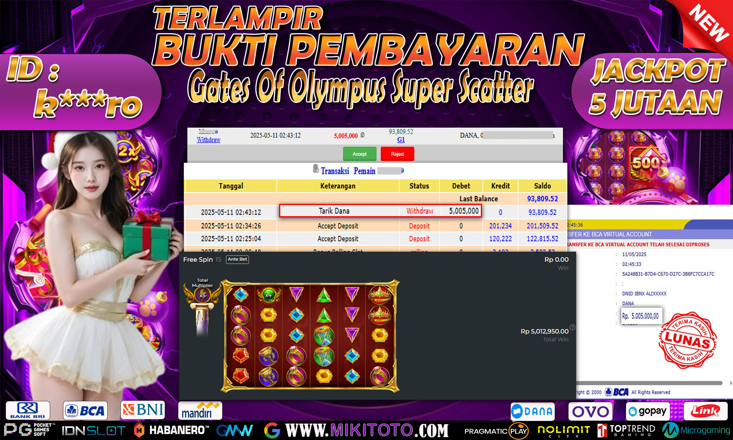 MIKITOTO Bukti Jackpot Slot Super Scatter